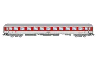 DB Nachtzug, 2-unit set of couchettes Bvcmz248, white/red livery, ep. V