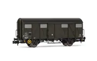SNCF, 2-tlg. Set 2-achs. gedeckte Güterwagen K, Ep. III