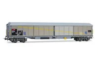 SBB, 2-unit set of 4-axle sliding-wall wagon type Habils, livery with patches, ep. V