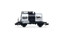 FS, 2-unit set of 2-axle tank wagons "Agip", silver livery, ep. III-IV