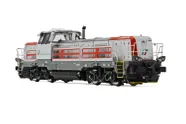 Mercitalia Rail, locomotiva diesel da manovra EffiShunter 1000, livrea argento con strisce rosse, ep. VI, con DCC Sound decoder