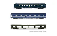 SNCB/SNCF, coffret « Train Auto-Couchette », composé de 1 x WR SNCB ex CIWL + 1 x WL T2 SNCF + 1 x DD SNCB, ép. IV-V