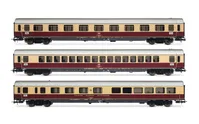 DB, 3-unit pack "TEE Bavaria" (Apmz, Avmz + ARDm), red/beige livery, ep. IV