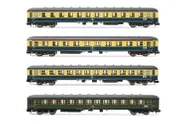 DB, 4-tlg. Set "Interzonenzug", bestehend aus 4 "m" Reisezugwagen, Ep. IV-V
