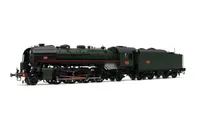 Locomotive à vapeur 141 R 420, avec tender à charbon, ép. V