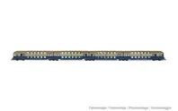 DR, 4-unit double decker coach without control cabin, blue/light grey livery, ep. IV