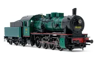 SNCB/NMBS, steam locomotive class 81, 3-dome symetrical boiler, dark green livery, period III