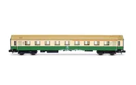 DR, 3-unit set of "OSShD" coaches type B, no. 2/2, consisting of 1 x A + 1 x AB + 1 x Bc, green/beige livery, ep. IV
