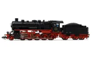 DRG, locomotora a vapor clase 58 1578, decoración roja/negra, ép. II