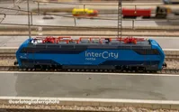 FS, electric locomotive E.402B in new "Intercity Notte" new blue livery, ep. VI