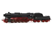 DRB, locomotora de vapor clase 42, decoración roja/negra, con tercera luz de cabeza, ép. III, con decoder de sonido