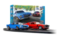 Scalextric American Street Dual (1970s Chevrolet Camaro Vs 1970s Ford Mustang