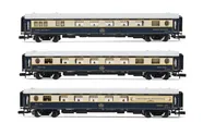 VSOE, 3-tlg. Set Wagen für den Zug „Venice Simplon Orient Express”, bestehend aus 1 x Speisewagen, 1 x Speisewagen mit Küche und 1 x Service-Wagen, Ep. IV-V
