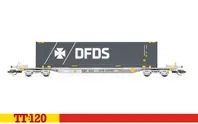 TOUAX, wagon Sffgmss IFA avec conteneur 45' 'DFDS' - Époque 11