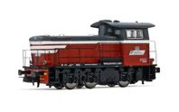 Mercitalia Shunting & Terminal, Diesel-Rangierlokomotive Rh. D.245 in rot/dunkelgrauer Lackierung mit weißem Streifen, Ep. VI, mit DCC-Sounddecoder