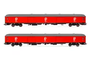Electrotren (H0 1:87), RENFE, 2-unit set luggage vans DD-8100, Paquexpres red livery, period V