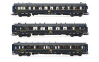 Lot 3 Voitures HO Hornby CIWL – Bleu – Fourgon Et Pullman SNCF – Occasion