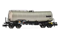 DB, vagón cisterna, BASF en color plata ligeramente envejecido, ép. IV-V