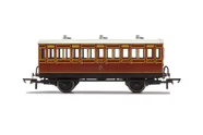 LB&SCR, 4 Wheel Coach, 3rd Class, 881 - Era 2