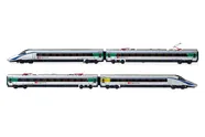 SBB, 4-unit base set EMU class ETR 610, ”Cisalpino”-livery, period VI
