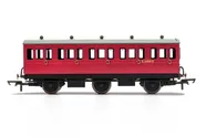 BR, 6 Wheel Coach, 3rd Class, Fitted Lights, E31070 - Era 4
