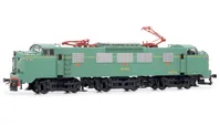 RENFE, locomotora electrica 278.007, decoración verde, ép. V