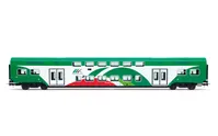 Trenitalia Tper, 3-tlg. Set Vivalto-Doppelstockwagen (einer mit Führerstand) in FER-Farbgebung mit gesicktem Dach