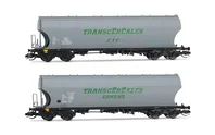 F-SOCO, 2-unit pack cereal 4-axle hopper wagons “Transcéréales”, period V