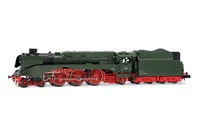 DR, steam locomotive class 18 201, coal tender, 1st original livery (green without decorative line), ep. III