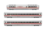 DB AG, 3-tlg. Set Erganzungsset ICE 1 Baureihe 401 in weiß/roter Lackierung, bestehend aus 1 x Speisewagen und 2 x 2.-Klasse-Wagen, Tz 181 „Interlaken”, Ep. V-VI