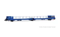 F-GEFCO, 3-axle van transporter, Ladks, blue livery with inscription boards