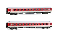 DB Nachtzug, 2-unit set of couchettes Bvcmz248, white/red livery, ep. V