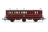 NBR, 6 Wheel Coach, Unclassed (Brake 3rd) Coach, Fitted Lights, 472 - Era 2