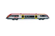 CFL, automotor diesel clase 2100, decoración plata/rojo, 2101, ép. V