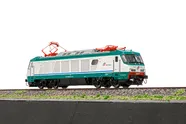 FS, electric locomotive E 402A, XMPR livery, with front electric couplers for the control coach doors, period VI, with DCC-decoder