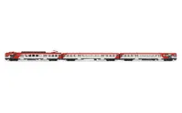 RENFE, set de 3 unidades, automotor eléctrico serie 440, decoración “Cercanías”, ép. V-VI
