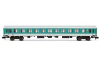 DB AG, set de 3 coches regionales, decoración verde menta/blanca, compuesto de 1 x coche ABDomsb y 2 x coches Bom, ép. V