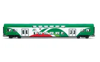 Trenitalia Tper, 3-tlg. Set Vivalto-Doppelstockwagen (einer mit Führerstand) in FER-Farbgebung mit gesicktem Dach