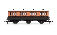 LSWR, 6 Wheel Coach, 1st Class, 490 - Era 2