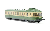 SNCF, diesel railcar RGP I with trailer, green/beige livery, ep. IV