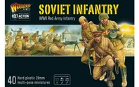 Soviet Red Army Infantry 1:56 WWII Military Wargaming Figures Plastic Model Kit