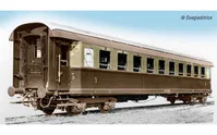FS, 3-unit set of coaches, including 1 1st class Type 1946 Az13010 coach and 2 3rd class Type 1946 Cz33010 coaches, castano/isabella livery, period III. Suitable AC wheelsets for this item: HC6102 (10,50 x 24,50 mm)