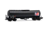 SNCF, 2-unit pack of 4-axle isolated tank wagon TOTAL France, black livery