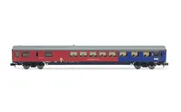 DB, 3-tlg. Set TEE-Wagen „Rembrandt", bestehend aus 1 x Speisewagen ARmh217 + 1 x Apmz122 + 1 x Avmz207, Ep. IV