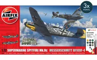 Supermarine Spitfire Mk.Vc vs Bf109F-4 Dogfight Double