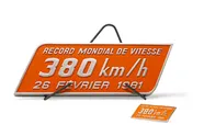 SNCF, coffret de 4 unités, TGV Sud-Est, livrée orange, ép. IV - "Record du Monde 26 Février 1981, 380 km/h"