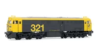 RENFE, locomotora diesel 321.025, decoración amarillo/gris, ép. V, con decoder digital
