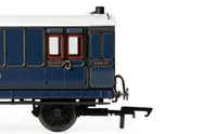 S&DJR, 4 Wheel Coach, Passenger Brake, 8 - Era 2