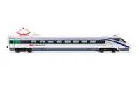 SBB, 4-unit base set of tilting high-speed train type ETR 470, in silver livery with blue stripe, ep. V