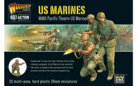 US Marines Pacific Theater 1:56 WWII Military Wargaming Figures Plastic Model Kit